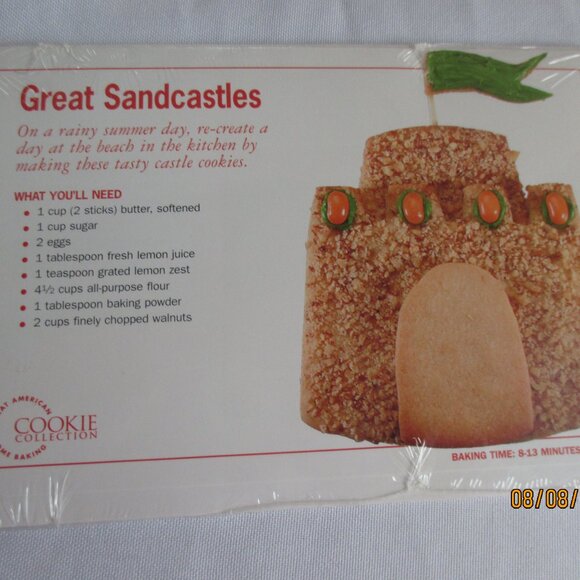 Great American Cookie Collection/Recipe Cards/Cookie Cutters/Metal Tin - Picture 7 of 9